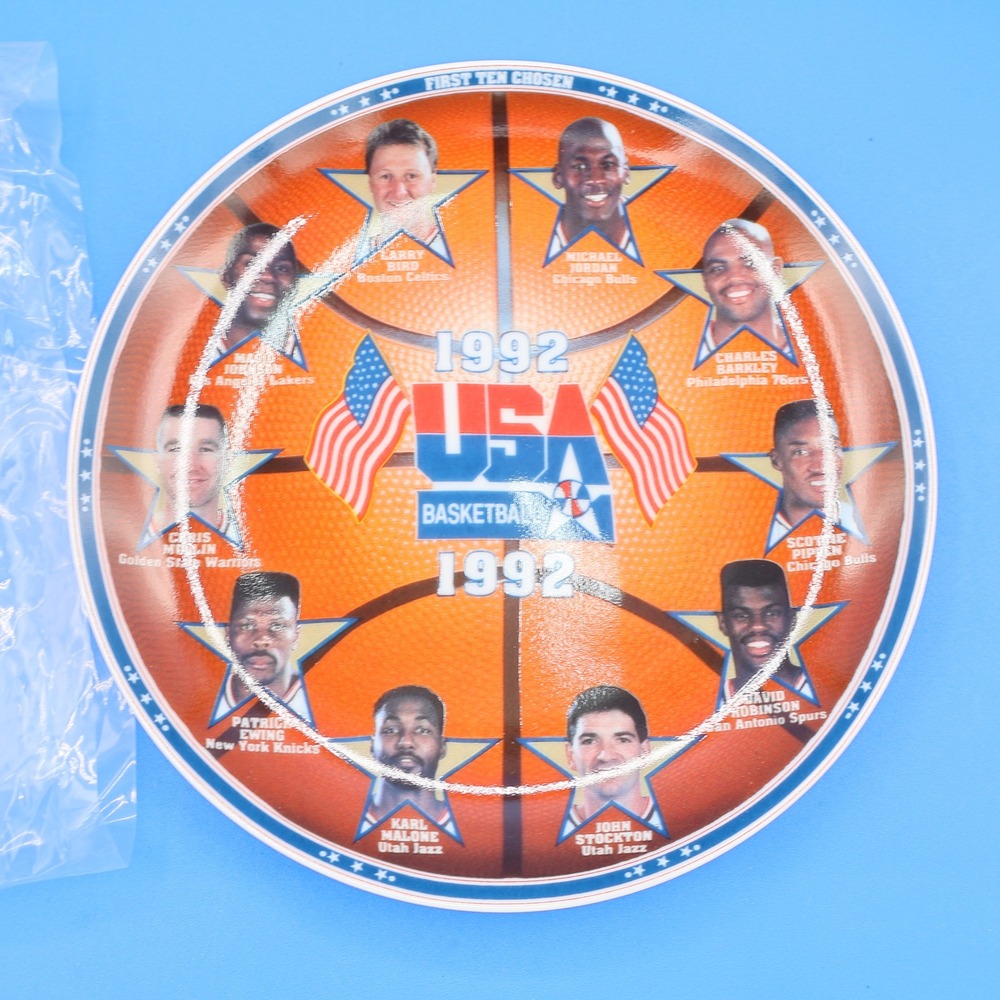 1992 USA Basketball Dream Team Collectors Plate‎ 1st Ten Chosen Michael Jordan